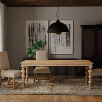 Alcott Hill Atiim Solid Wood Dining Table