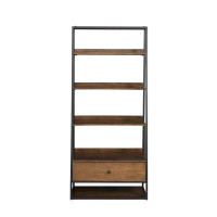 17 Stories 72'' H x 32'' W Iron Ladder Bookcase