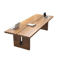 Corrigan Studio Modern simple solid wood rectangular dining table conference table