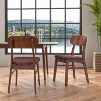 Red Barrel Studio Wooden Dining Chairs Set Of 2