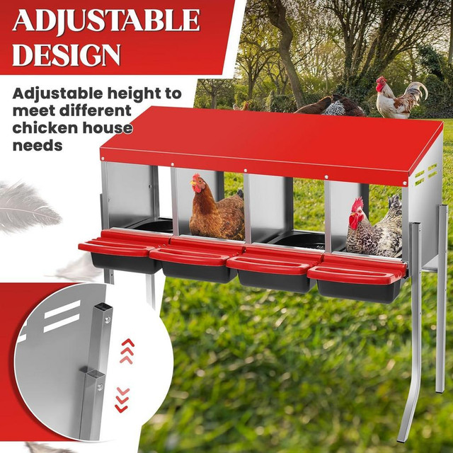 NEW 4 COMPARTMENT CHICKEN NESTING STAND S1221 in Other in Alberta - Image 2