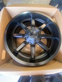 FOUR NEW 22 INCH FUEL MAVERICK WHEELS -- 22X9.5 6X135 / 6X139.7 MOUNTED WITH 305 / 40 R22 AMP !!