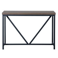 17 Stories 33.52 x 33.52 x 13.69_Metal Frame Sofa Console Table