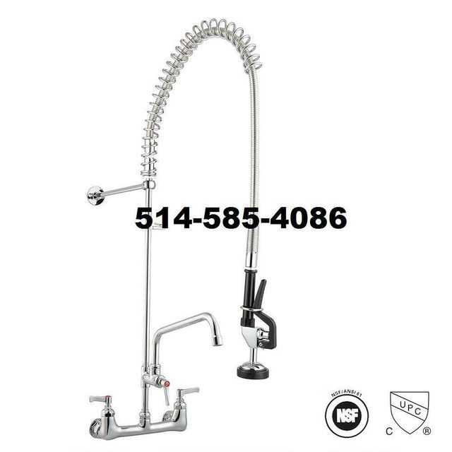 Pre Rinse Kitchen Faucet! Robinet de Cuisine Avant Rinçage! Neuf !!! Brand New!! in Plumbing, Sinks, Toilets & Showers in Greater Montréal - Image 2