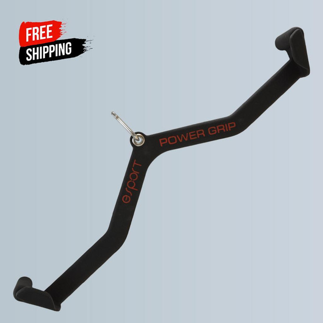 eSPORT STANDARD HARD RUBBER-COATED LAT ATTACHMENT 32” in Exercise Equipment