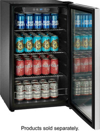 Insignia  115-Can Beverage Cooler - Stainless steel. Brand New with warranty, Super Sale $149.00 No Tax.