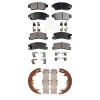 Front Rear Ceramic Brake Pads And Parking Shoes Kit For 1992-1999 Toyota Camry 2.2L KTN-100611