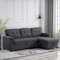 Latitude Run® Reversible Sleeper Sectional Sofa With Storage Chaise