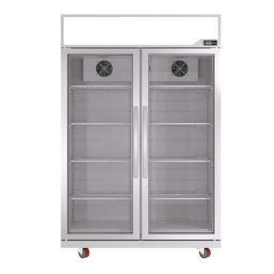 KICHKING KICHKING 48'' Commercial Merchandising Refrigerator, 38 Cu.ft Display Fridge with Glass Door in Refrigerators