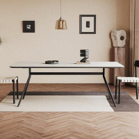 Corrigan Studio Italian Rectangular Dining Table Excluding Chairs