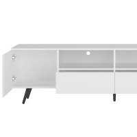 Ivy Bronx Modern minimalist TV stand with two cabinets and two drawers