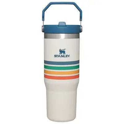 ONFRJFVR Vacuum Insulated Stainless Steel Water Bottle With Straw And Leak-Proof Flip-Top Lid