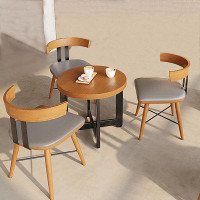 NashyCone 4 - Piece Faux Leather Reception Set (Table Included)