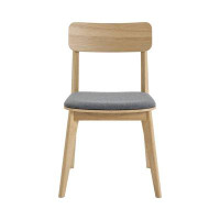 Corrigan Studio Lumina Oak Upholstered Dining Chair