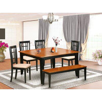 August Grove Pilning 6 Piece Butterfly Leaf Solid Wood Dining Set