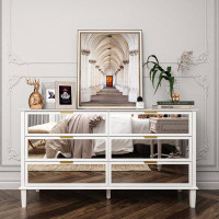 Willa Arlo™ Interiors Rabinowitz 6 Drawer 55.1" W Double Dresser