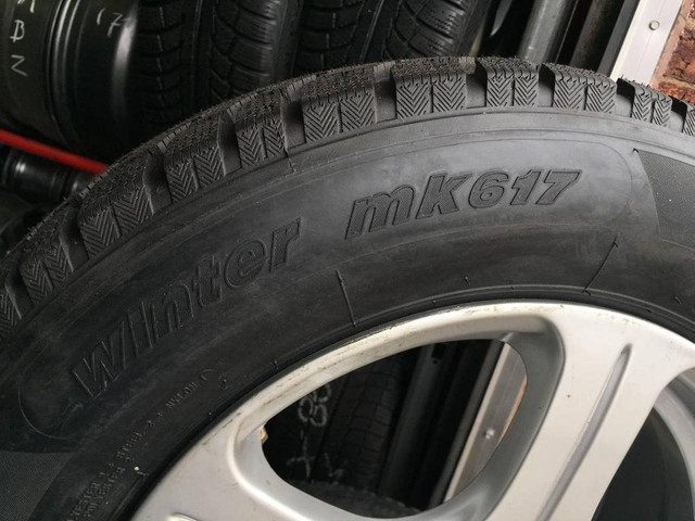 17 INCH FOR MAZDA TOYOTA NISSAN WINTER PACKAGE ON BRAND NEW STICKER TIRES MILEKING WINTER MK617 225/65R17 USED RIMS in Tires & Rims in Ontario - Image 4
