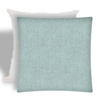 East Urban Home 17" X 17" Seafoam Zippered Solid Colour Throw Indoor Outdoor Pillow