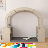 Bright Beginnings Bright Beginnings Commercial Grade Quiet Corner Reading Nook with Two Storage Shelf Units and Canopy