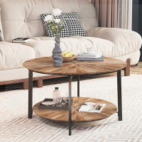 Union Rustic Round Coffee Table