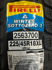 4 Brand New Pirelli Winter Sottozero 3 225/45R18  Winter tires *** WallToWallTires.com ***