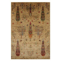 Bokara Rug Co., Inc. High-Quality Hand-Knotted Beige/Red/Brown Area Rug