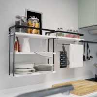 Orren Ellis Modern Bathroom 3+1 Tier Wall Mount Shelf Set - Versatile Storage Solution