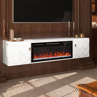 Lark Manor Araneli TV Stand with Fireplace Included