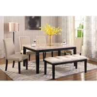 Summer Sale!! Fashionable Dining Set with Real Marble Top Blow Out Sale