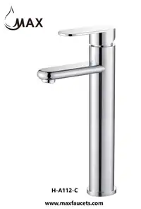 Elegance Design Vessel Sink Bathroom Faucet 12 In Chrome Finish
