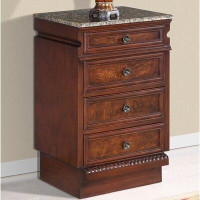 Silkroad Exclusive 4 Drawer Accent Chest