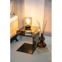 By Boo End Table Glass Top End Table