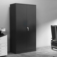 AOBABO Aobabo Locking Metal Storage Cabinet with 4 Adjustable Shelves