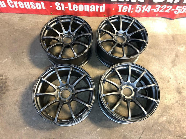 ADVAN RACING RS 17 INCH MAGS 5X120 FOR SALE  17X8.5JJ +35 WHEELS FOR SALE in Tires & Rims in Québec