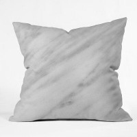 East Urban Home Emanuela Carratoni Italian Marble Carrara Indoor/Outdoor Throw Pillow