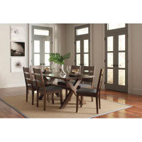 Wildon Home® Kayle Dark Walnut Rectangular Dining Room Set