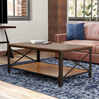 Birch Lane™ Mahler Solid Wood Coffee Table with Storage