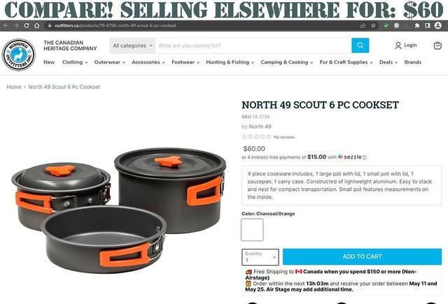 North 49® Scout 6-Piece Cookware Set in Fishing, Camping & Outdoors - Image 3