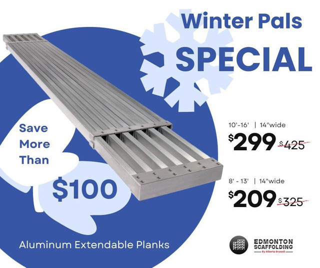 Save More Than $100 on Extendable Planks in Ladders & Scaffolding in Edmonton Area