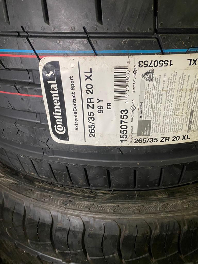TWO NEW 265 35 R20 CONTINENTAL EXTREMECONTACT SPORT in Tires & Rims in Toronto (GTA) - Image 2