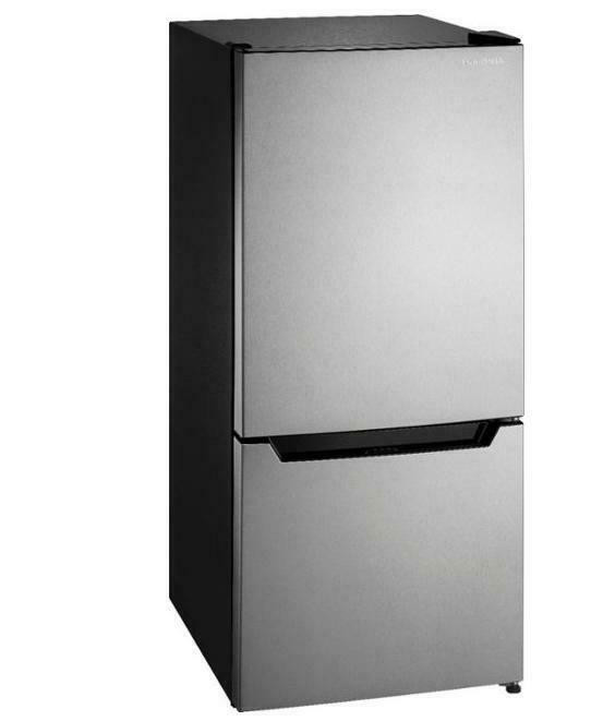 Insignia 5.1 cu. ft. Bottom Freezer Fridge. Stainless Steel. SUPER SALE $299.00. NO TAX. in Refrigerators in City of Toronto - Image 2