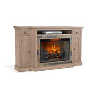 Sunny Designs TV Stand for TVs up to 78" with Electric Fireplace Included