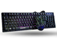 Promo! Marvo Wired LED Backlight Membrane Gaming Keyboard _ Mouse Combo