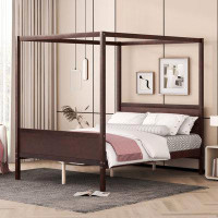 epoch Canopy Platform Bed With Headboard And Footboard