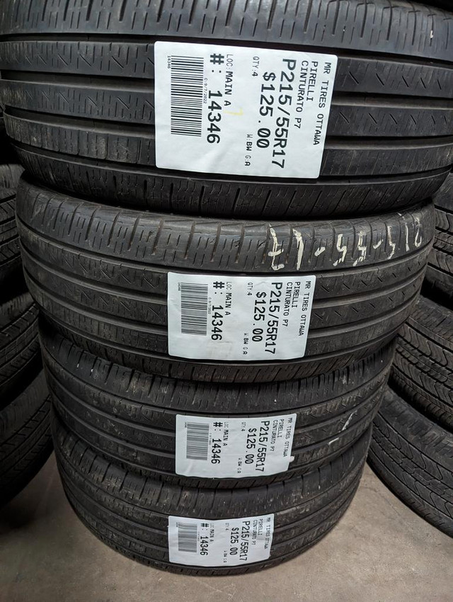 P215/55R17  215/55R17  PIRELLI CINTURATO  P7 ( all season summer tires ) TAG # 14346 in Tires & Rims in Ottawa