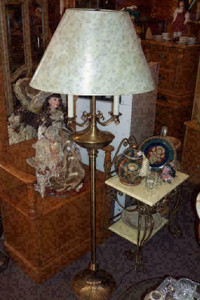 Lampe sur pied style chandelier