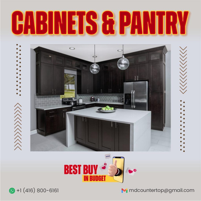 Budget friendly White shaker kitchen cabinets Instllation in Cabinets & Countertops in Hamilton