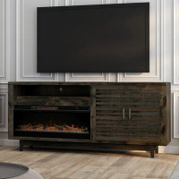 The Twillery Co. Hampden 84" Fully Assembled TV Stand with Electric Fireplace, Fits TVs up to 95"