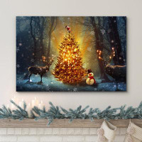 IDEA4WALL Christmas Tree X05 - Wrapped Canvas Graphic Art