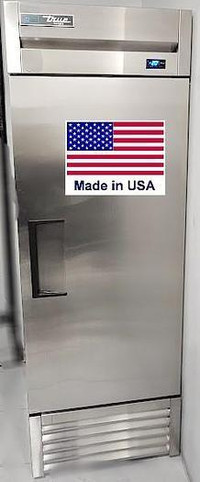 True single solid door upright freezer - super condition